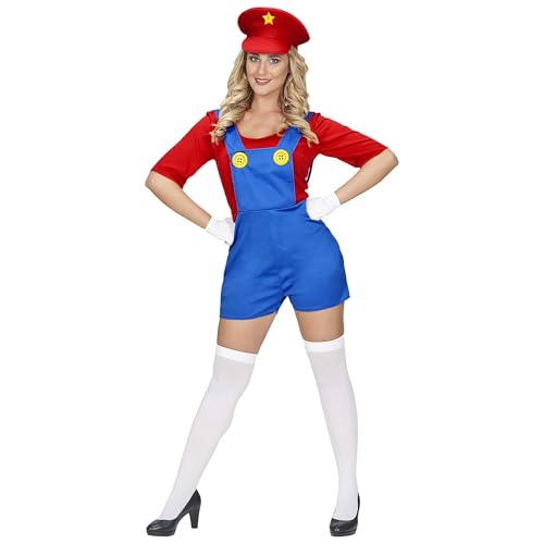 "SUPER PLUMBER" (jumpsuit, hat) - (M)