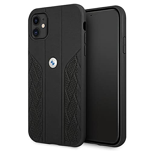 BMW BMHCN61RSPPK Hülle für iPhone 11 6,1" schwarz Leather Curve Perforate, CG1