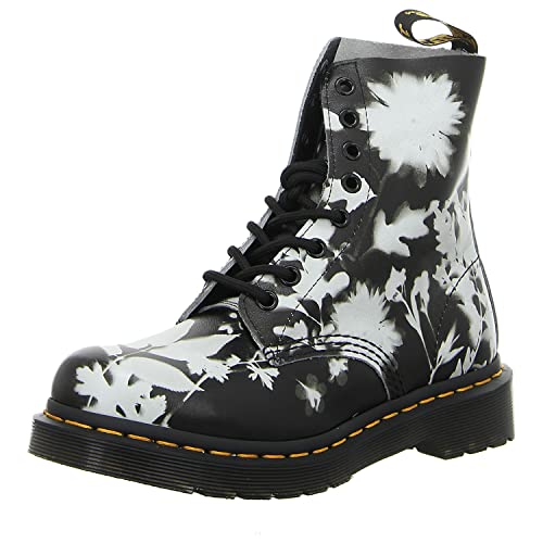 Dr. Martens Schnürstiefel Boots Damen S/W 1460 Pasca, schwarz(phantomfloralshadow), Gr. 40