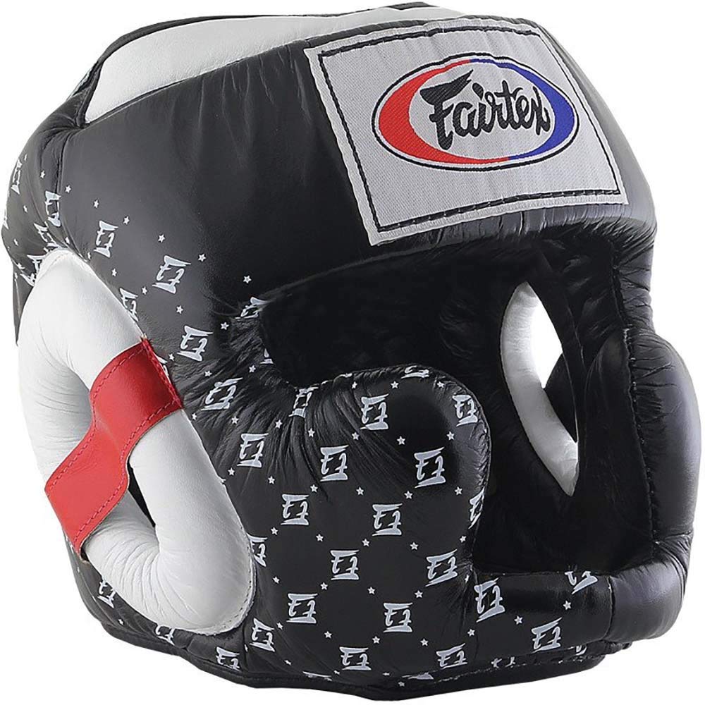 Fairtex Kopfschutz Spuer Sparring HG10, schwarz/weiß, L