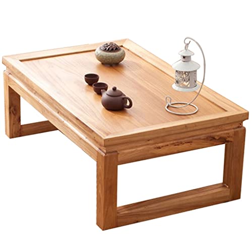 Einfacher Erkertisch, Couchtisch, kleiner japanischer Balkon-Teetisch, hölzerner Tatami-Couchtisch, niedriger Tisch für zu Hause (Farbe: BrownA, Größe: 60 x 40 x 25 cm) (Browna 60 x 40 x 25 cm) (Brow