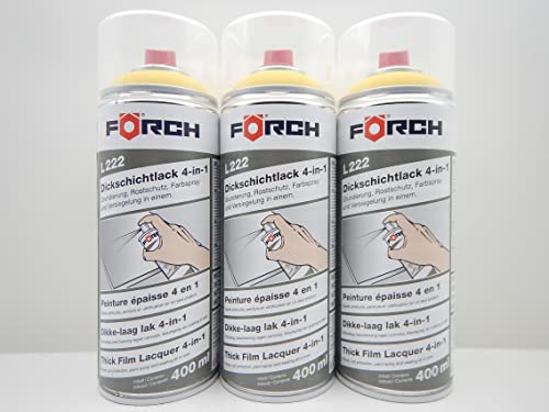 4 in 1 RAL 1021 RAPSGELB GELB DICKSCHICHTLACK LACK SPRAY SPRAYDOSE 400ML (3)