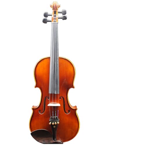 Geige Handgefertigtes Violin-Übungsinstrument aus massivem Holz in professioneller Qualität für Anfänger (Color : Red1/8)