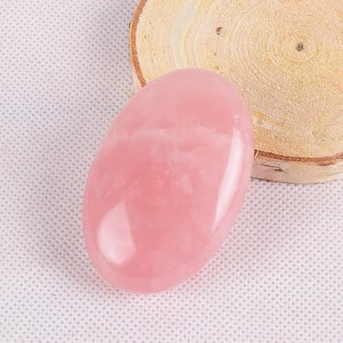 Natürlicher Kristall rau 6 * 4 * 2 CM Jade Massage Stein Natürlicher Palmenstein Hot BADEKURORT Kristallquarz Schönheitsedelstein Trommelstein (Color : Rose Quartz)