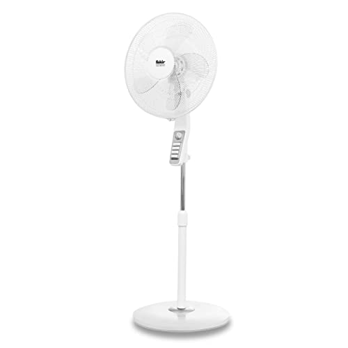 Fakir VC 35 S trend / Standventilator sehr leise, oszillierend 90°, 3-Leistungsstufen, ergonomisches Bedienfeld , hoher Luftdurchsatz, Timer-Funktion, 45 cm Korbdurchmesser - 60 Watt