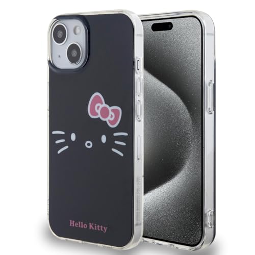 MOBILE CG CG Mobile Hello Kitty Back Case für iPhone 14 & 13 Kitty Face Schwarz