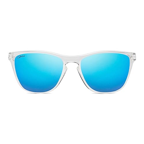 SIROKO SuperLiga Surf-Sonnenbrille, Blau, für Damen und Herren, blau/weiß, Einheitsgröße