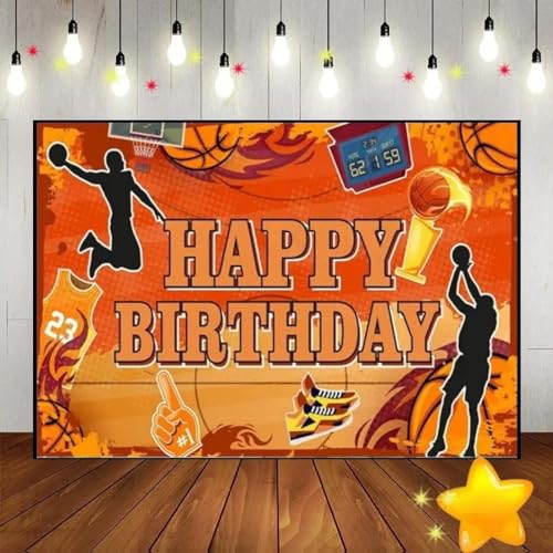 Stadion Basketball Korb Tor schießen Geburtstag Hintergrund Party Fotografie kulissen Dekoration Foto Banner 210X150cm