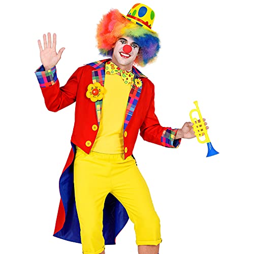 Widmann - Kostüm Clown, Frack, für Herren, Zirkus, Karneval, Mottoparty