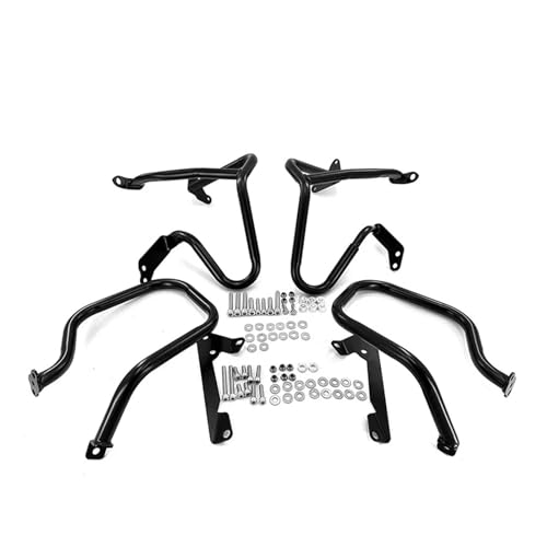 Motorrad Crashbars Für R1250RT R 1250 RT 2018-2023 Motorrad Vorne Hinten Motor Schutz Seite Sattel Crash Bars Stoßstange Protector Motorschutz Sturzbügel(Black-1Set)