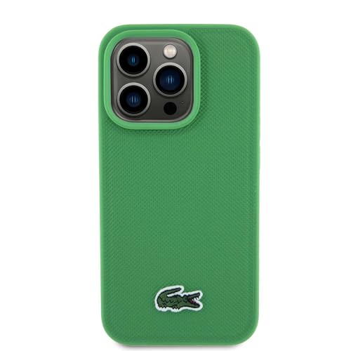 Lacoste LCHMP15XPVCN Hülle für iPhone 15 Pro Max 6.7" Grün hardcase Iconic Petit Pique