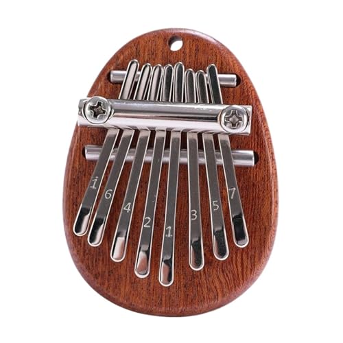 Kalimba 8 Tasten Mini Kalimba Holz Finger Piano Mit Lanyard Finger Daumen Klavier Klavier Musik(A)