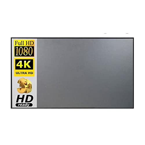 Tragbare Projektor-Leinwand, HD 16:9, weiße Dacron-Diagonal-Projektionswand, faltbar, Wandmontage - Projektorleinwand(80 inch)