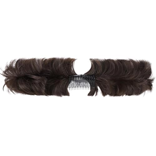 Haarteile Haarknoten Unordentlicher Dutt-Haarteil, Hochsteckfrisur, Seitenkamm, Clip-in-Haarknoten for Frauen, kurze, natürliche, verstellbare Stile, einfache Chignon-Haarteile Brötchen Haare(6A)