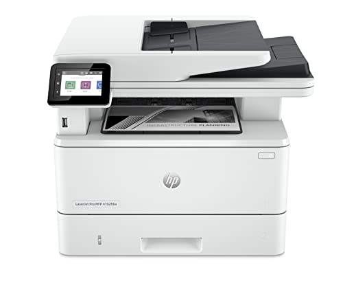 HP Laserjet Pro MFP 4102fdw Multifunktions-Laserdrucker (Drucker, Scanner, Kopierer, WLAN, LAN, Duplex, Airprint, für Arbeitsteams mit bis zu 10 Benutzern), Weiß