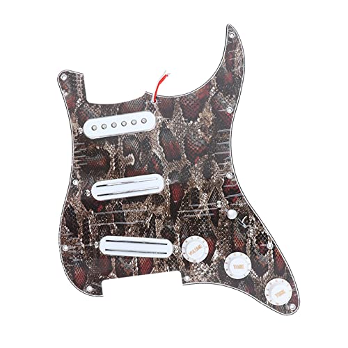 Dual Schiene Humbucker Pickup Single Coil Pickguard Geladene Vorgeführte Pickguard Für Stecken Gitarre Geladenes Schlagbrett