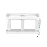 Aquarium Kreatives Kampffischaquarium, transparentes Acryl-Desktop-Aquarium mit 2 Fächern, Spezialtank for die Meeresfischzucht Aquarium-Kit