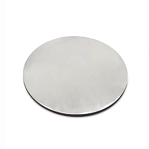 BAIWANLIN 304 edelstahlplatten rund zuschnitt Metallplättchen Dicke0.6mm,Diameter50mm-100mmOberfläche unbearbeitet Scheibe Platte,0.6mm*300mm*1pcs