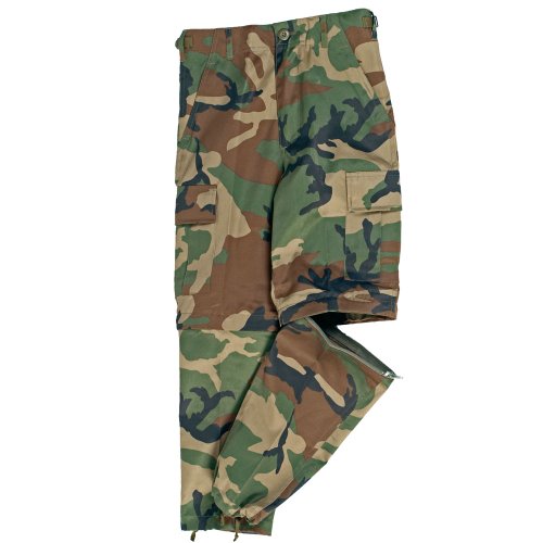 Mil-Tec US Zip-Off BDU Hose Kids woodl. Gr.XL