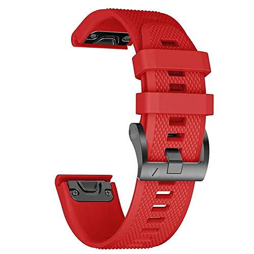 NEYENS Offizielles Silikon-Armband für Garmin Epix/Fenix 7 7X 5 5X Plus 6 6X Pro Band QuickFit Instinct2/Descent G1 Solar-Gürtel, 22mm Width, Achat