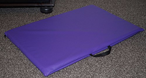 Hundematte Hundematratze Matte Kunstleder Schaumstoff 3 cm (120 cm X 80 cm, Lavendel)