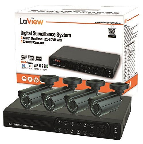 Waytex 44010 Pack Videoüberwachungssystem mit 4 Kameras 600TV
