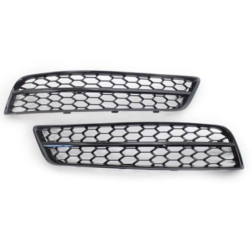 Frontgrills Für Für A3 8P 2009-2013 Chrom Schwarz Auto Front Nebel Licht Grill Abdeckung Trim Waben Grill Front Bumper Grille(Schwarz)