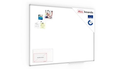 ALLboards Magnetisches Whiteboard 120x90cm - PREMIUM EXPO Alurahmen