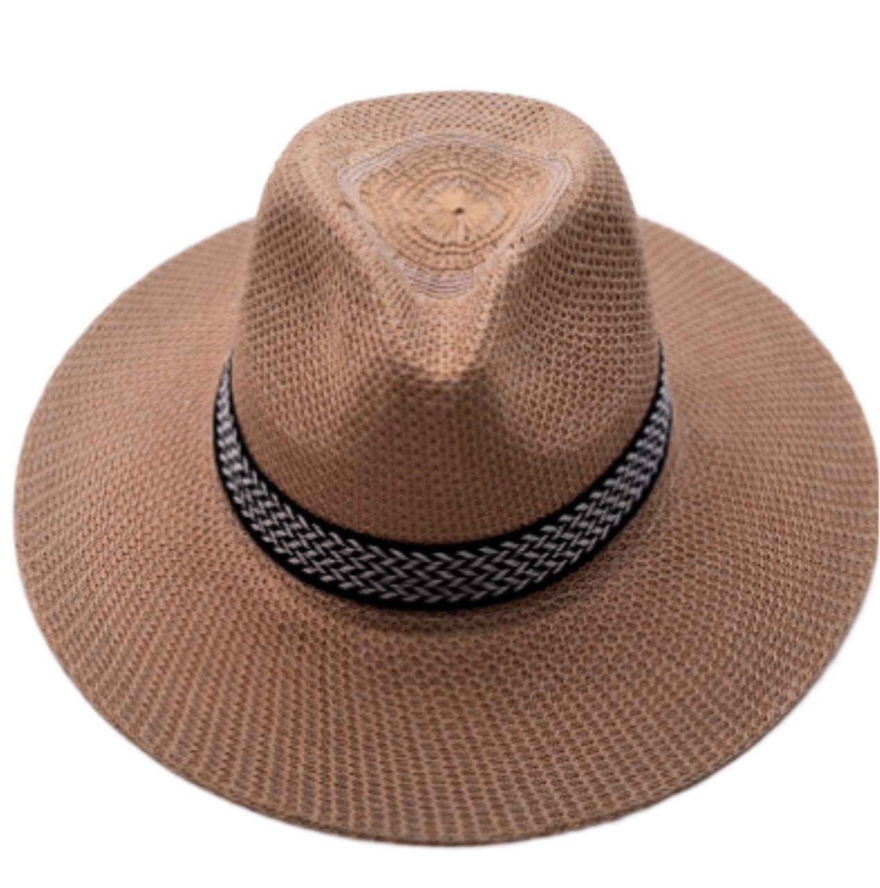 YIHANSS Sonnenhut Strandhut Trendy Ribbon Herren Strohhut Sommer Breite Krempe Panama Jazz Hüte Damen Cowboyhut Strohhut Hüte