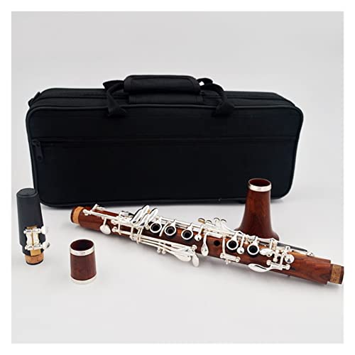 Klarinetten Klarinette EB-Ton Redwood Clarinet Guter Sound Standard Klarinette (Color : Silver plated keys)