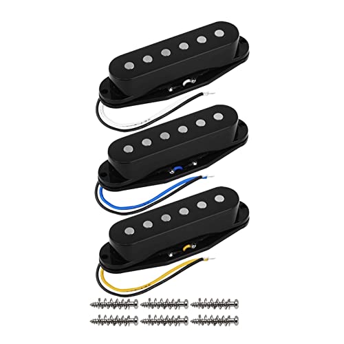 ZENGXUE Vintage Alnico 5 Pickup Single Coil Electric Gitarre Hals/Mittlere/Bridge Pickup Set Black Guitar Parts Humbucker Tonabnehmer Set