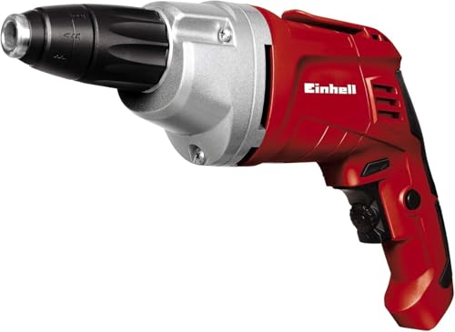 Einhell Trockenbauschrauber TH-DY 500 E (230V, 500W, 0-2.200 1/min, Auto-Start-Stop Getriebe, Alu-Getriebekopf, magnetische Bitaufnahme, Gürtelhaken)