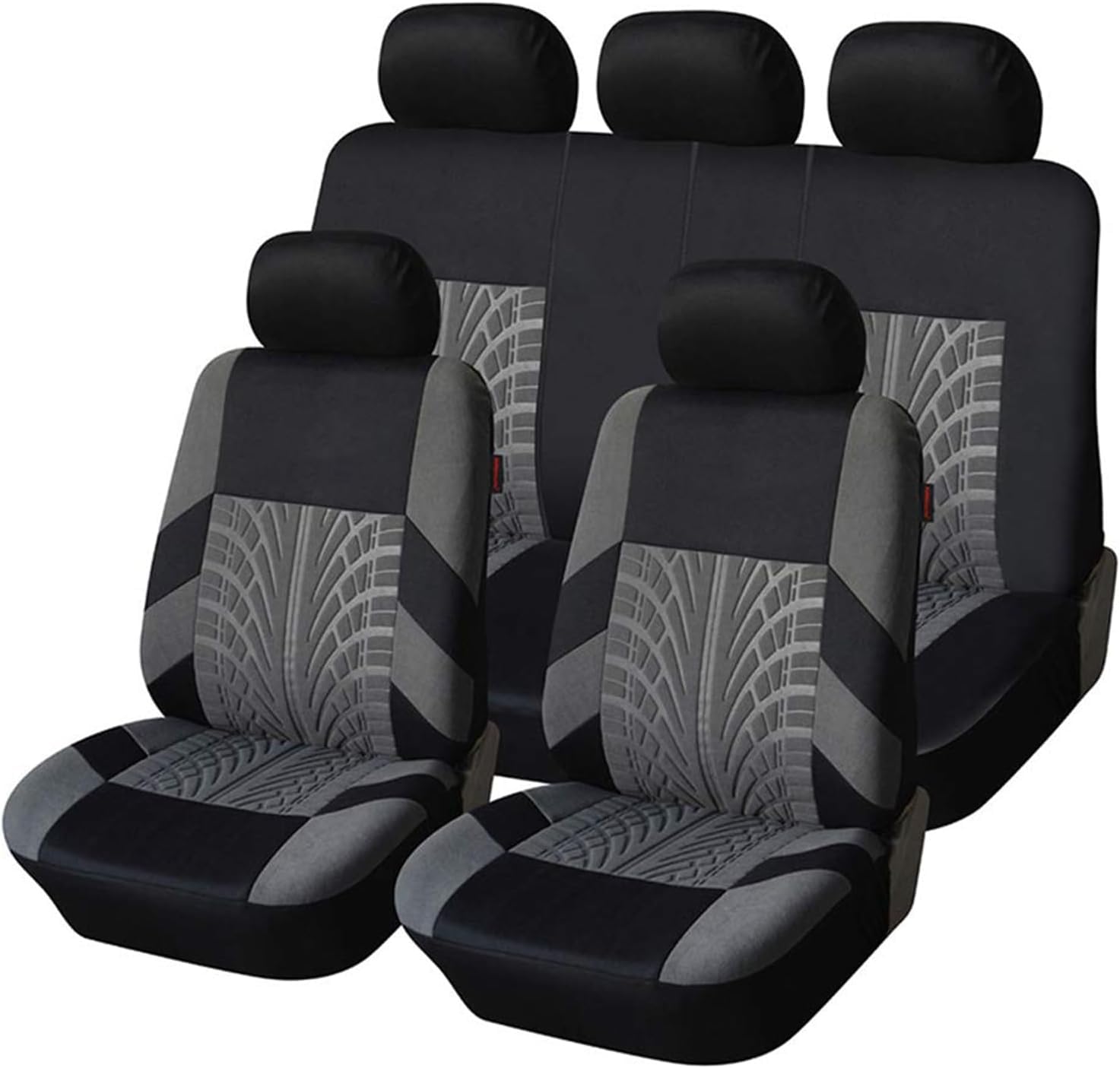 OYTHO Sitzbezüge Auto Set für Toyota Yaris Cross SUV 2021 2022 2023,Passende Auto Schonbezüge Sitzbezüge Sitzschoner Autositzbezügemit Geprägten Körnern Autositzzubehör,3/Grey