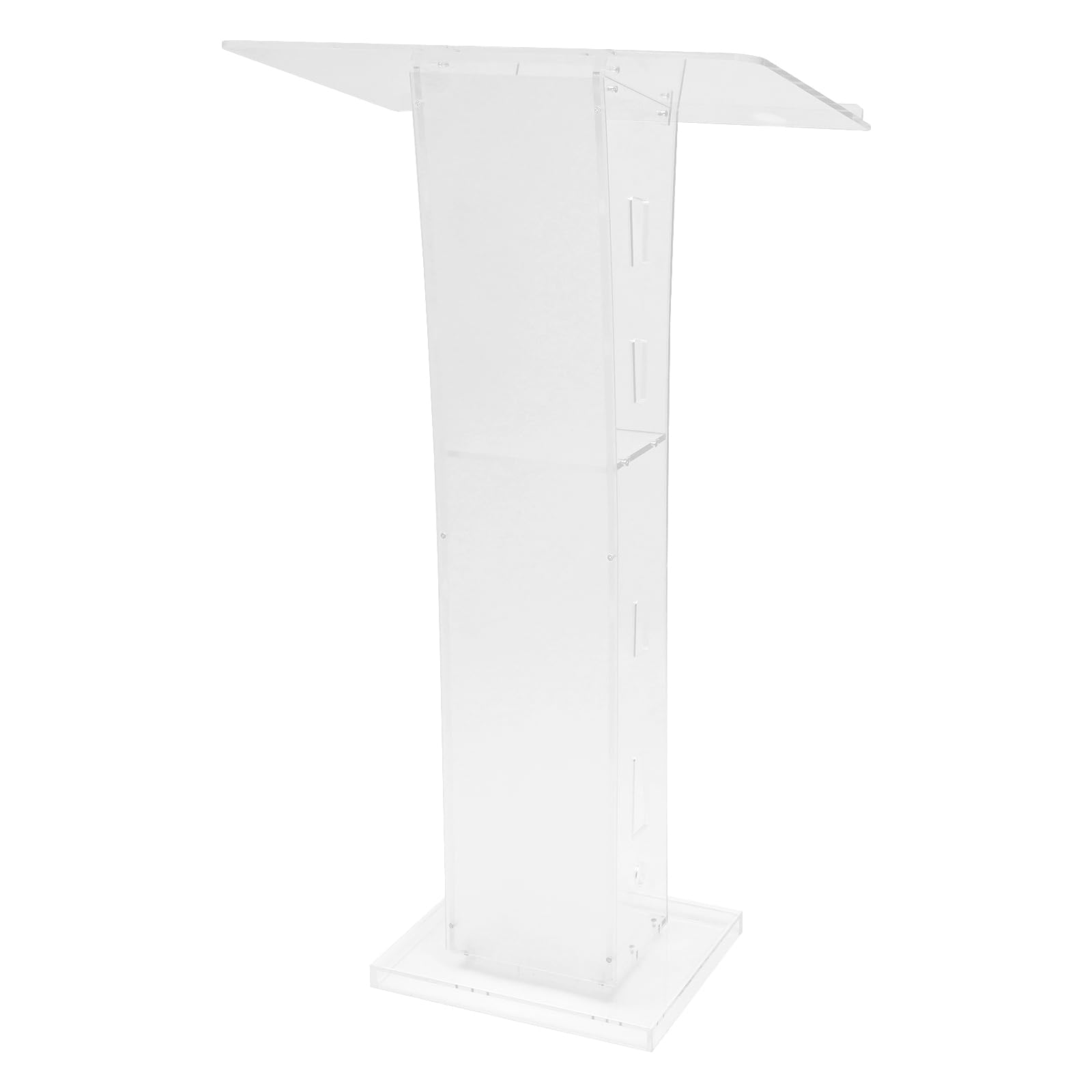 Acrylpodium Podiumständer 60*40*110 cm Transparentes Rednerpult klar rednerpult Rednerpult Mobiles Podium Geeignet für Schulen Kirchen Botschaften Universitäten Pressekonferenzen und andere Orte