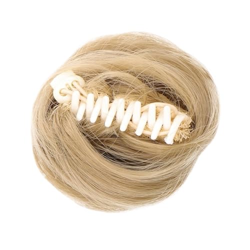 Haarteil Haargummi Haarknoten mit Krallenclip for Damen, synthetischer lockiger Chignon, Ombre-Krallenhaar, unordentlicher Dutt, Hochsteckfrisur, Haarteil for Anklipsen for Frauen Haarverlängerung(1pc