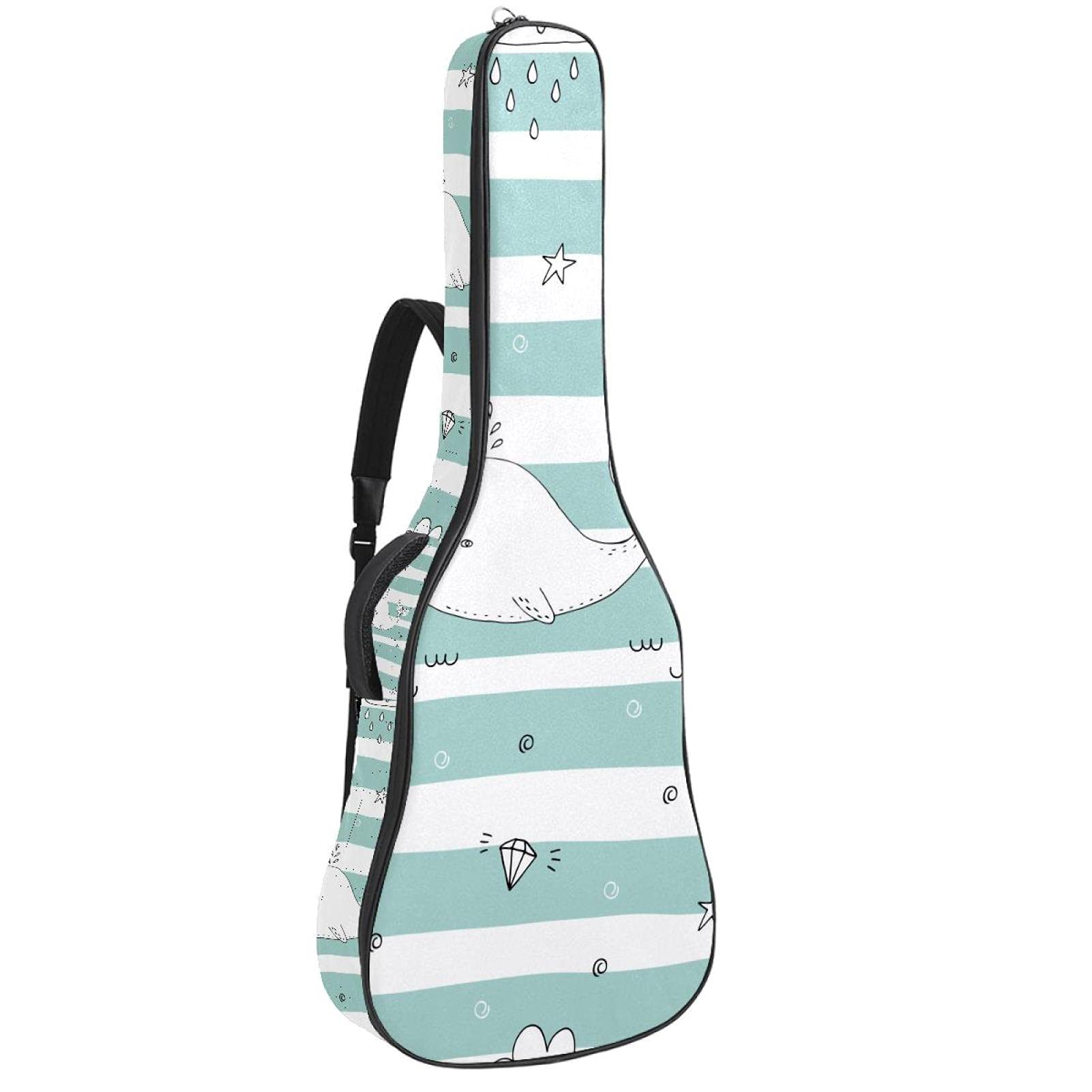 Anfänger Akustikgitarre Bundle Full Size Fichtendecke Cutaway Akustikgitarre Tasche, Dolphin Diamond Star Green White Stripe