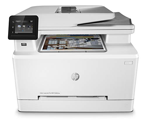 HP Color LaserJet Pro M282nw Multifunktions-Farblaserdrucker (Drucker, Scanner, Kopierer, WLAN, LAN, Airprint) weiß