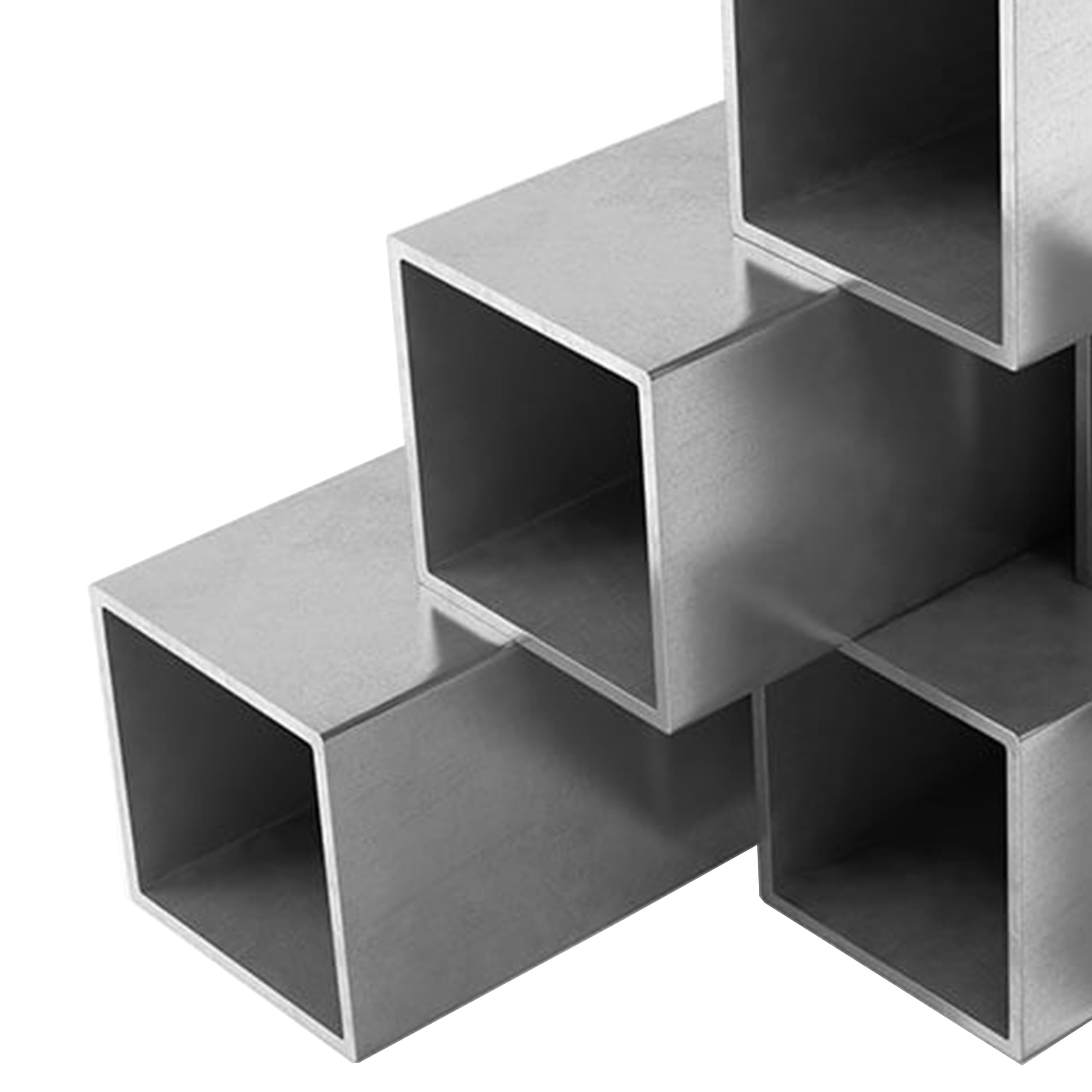 Gal Industrial Aluminium Quadratrohr 30x30x3mm Länge 180cm Aluminium Alu Vierkantrohr Aluminium Rechteckrohr Quadratrohr Rohr Vierkant