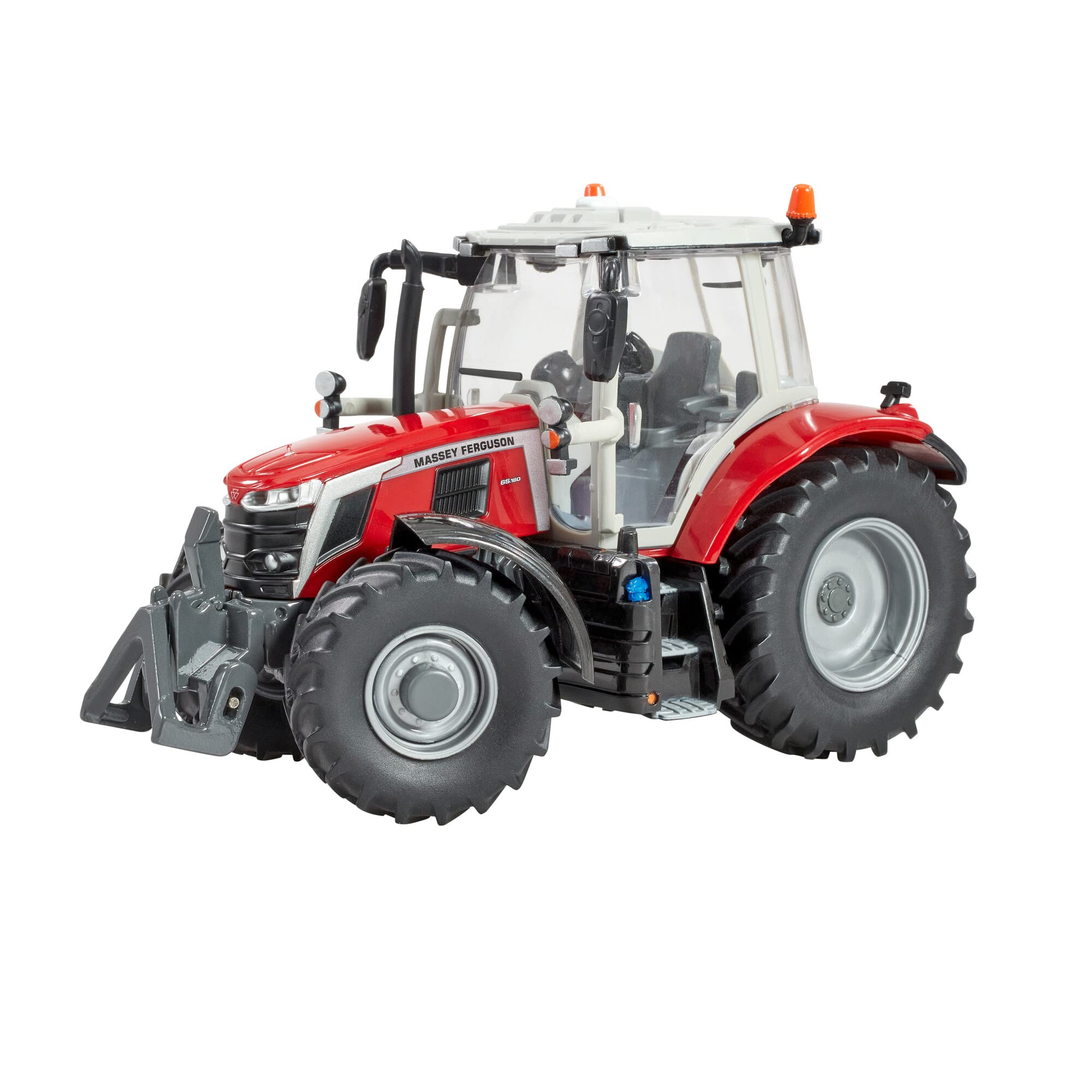 Massey Ferguson 6S.180 Traktorspielzeug, Bauernhofspielzeug für Kinder, Massey Ferguson Traktor, kompatibel mit Bauernhoftieren und Spielzeug im Maßstab 1:32, für Sammler & Kinder ab 3 Jahren