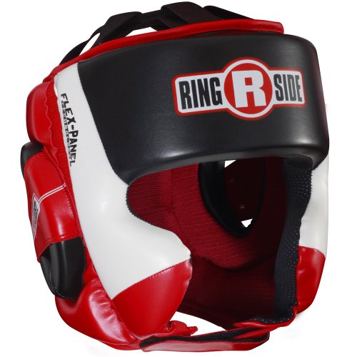 Ringside Sparring Kopfbedeckung Ultraleicht, Unisex-Erwachsene, rot/schwarz, Medium