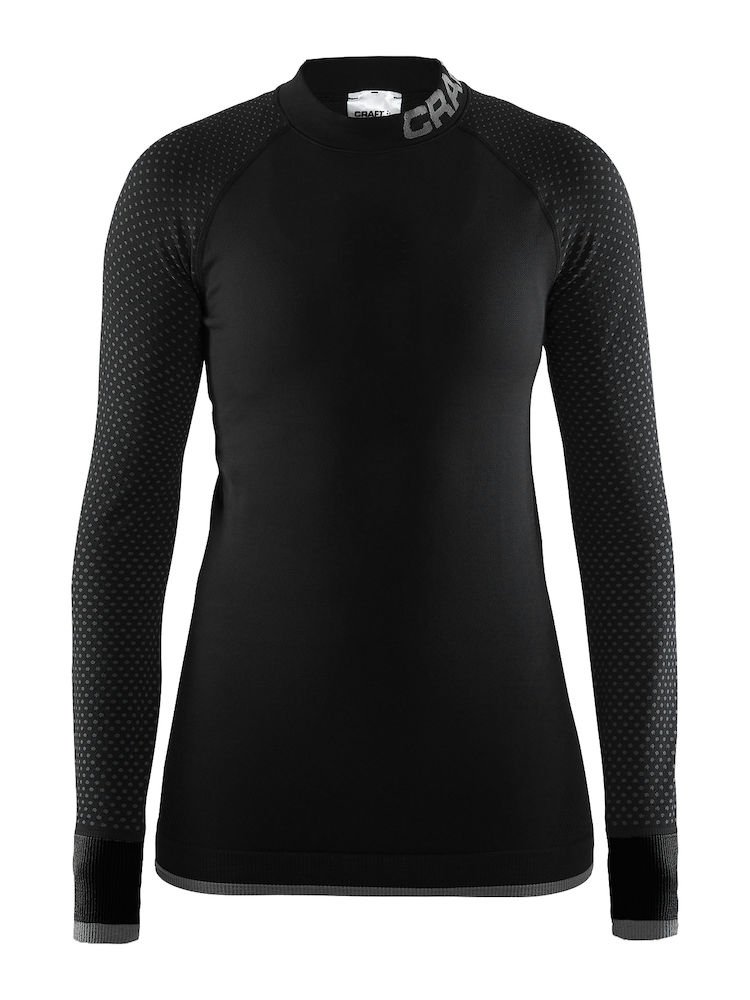 Craft Damen Warm Intensity Cn Langarm-Trikot M Schwarz/Granit