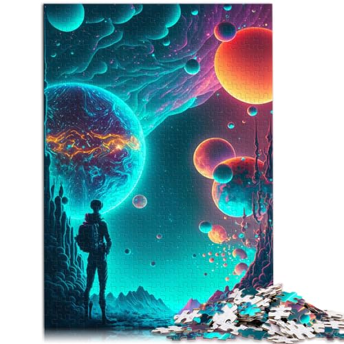 Puzzles für Weltraumreisen, 1000 Teile, Puzzles für Erwachsene, Holzpuzzles, Familienaktivitätspuzzles, Lernspiele, 1000 Teile (50 x 75 cm)