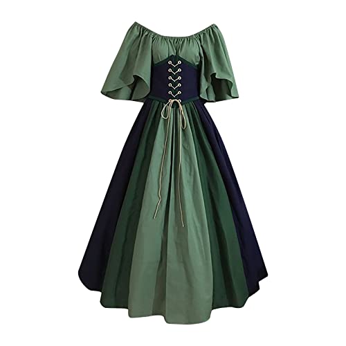 Mittelalter Kleid Damen Schwarz Gothic Kleid Elfen Cosplay Kostüme Vintage Renaissance Kleidung Große Größen Viktorianischen Ballkleid Karneval Waldfee Kostüm Mittelalterliche Retro Kleid