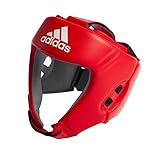 adidas Unisex – Erwachsene IBA Boxing Head Guard Kopfschutz, Rot, L