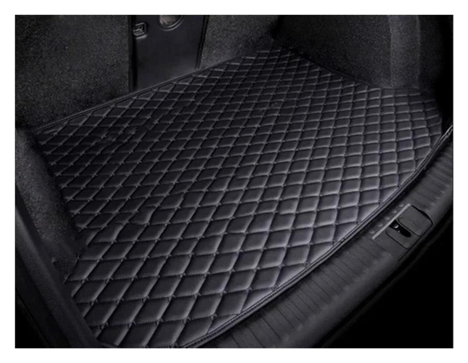 Kofferraumwanne Für VW Für Touareg 7L 2002-2009 5-Sitzer Schmutzabweisende Vollständig Hintere Go-Tablett-Zubehör-Kofferraummatte Anti Rutsch Matte(Schwarzbeige)