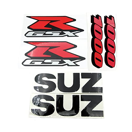 Für Suzuki GSXR 1000 750 600 GSX-R K1 K2 K3 K4 K5 K6 K7 K8 K9 K10 Aufkleber Emblem Motorrad Verkleidungssatz Seitenaufkleber Abzeichen Schmücken (Color : Small Black 1000)