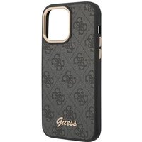 Guess PC/TPU 4G Metal Camera Outline Case für Apple iPhone 14 Pro - black (GUHCP14LHG4SHK)