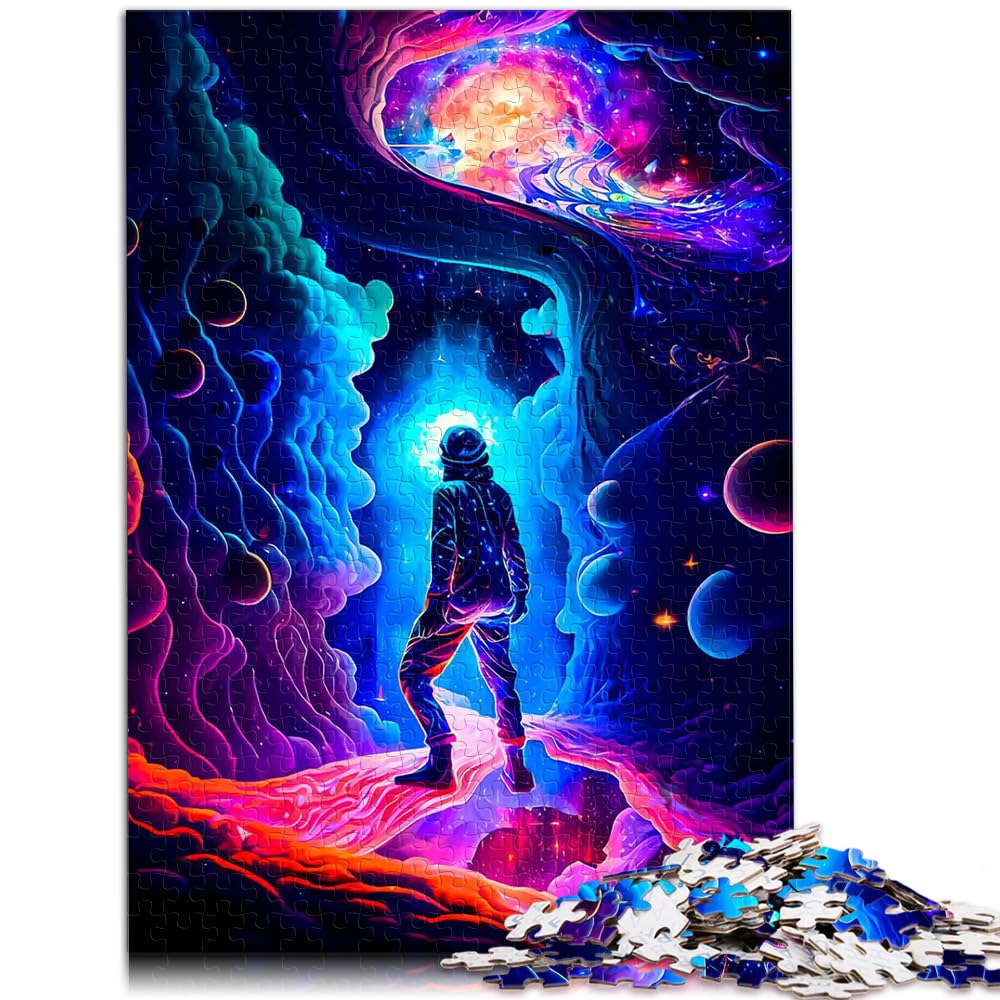 Puzzle-Geschenk, Astronaut im Weltraum, 1000-teiliges Puzzle für Erwachsene, anspruchsvolles, unterhaltsames Spiel für die ganze Familie, 1000 Teile (50 x 75 cm)