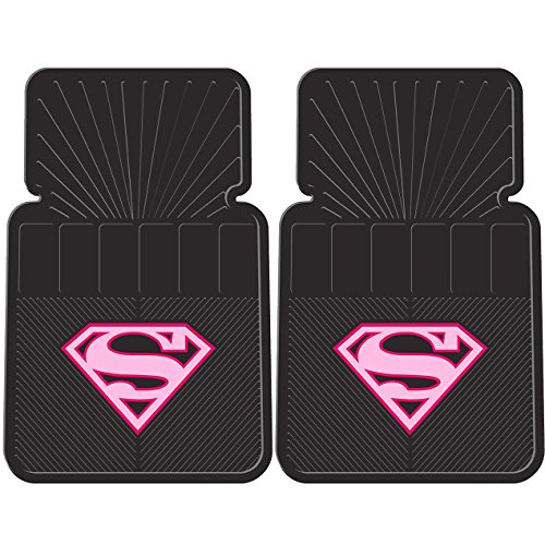 Supergirl Pink Logo Floor Mats - Set of 2