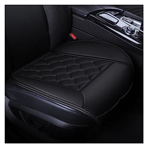 Autositzbezüge Komplettset Universeller wasserdichter Leder-Autositzbezug, Schutzmatte für die vordere Rückenlehne, atmungsaktiv, für Autositzkissen. ( Farbe : Schwarz , Size : 1pcs Front Seat Covers